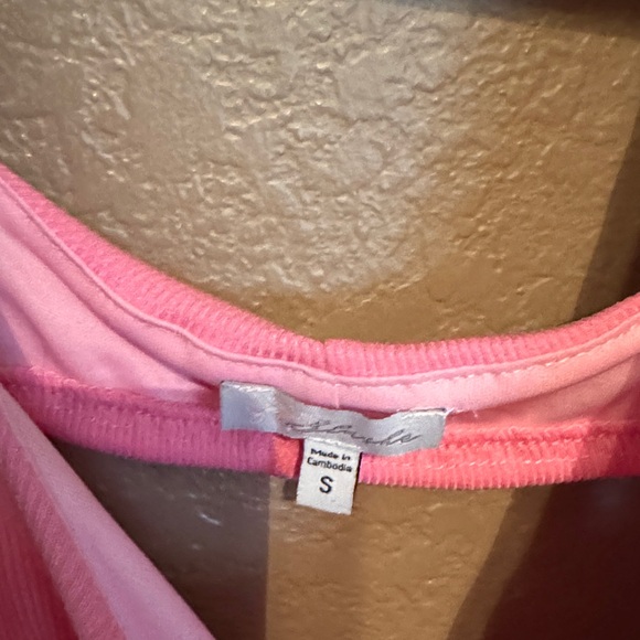 Pink Ruched Mini Dress - Picture 4 of 5